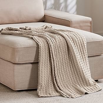 Amazon.com: Bedsure Cooling Cotton Waffle Twin XL Blanket